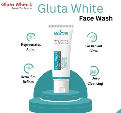 Gluta White Face Wash 100ml Brightening All Skin Typest